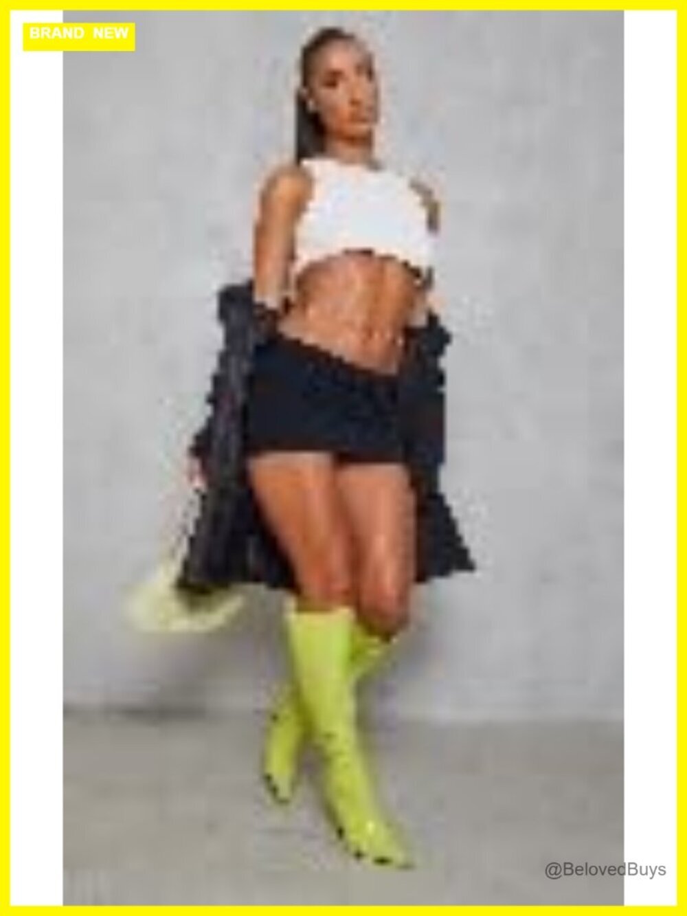 Slinky Basic Low Rise Extreme Micro Mini Skirt - Picture 5 of 6
